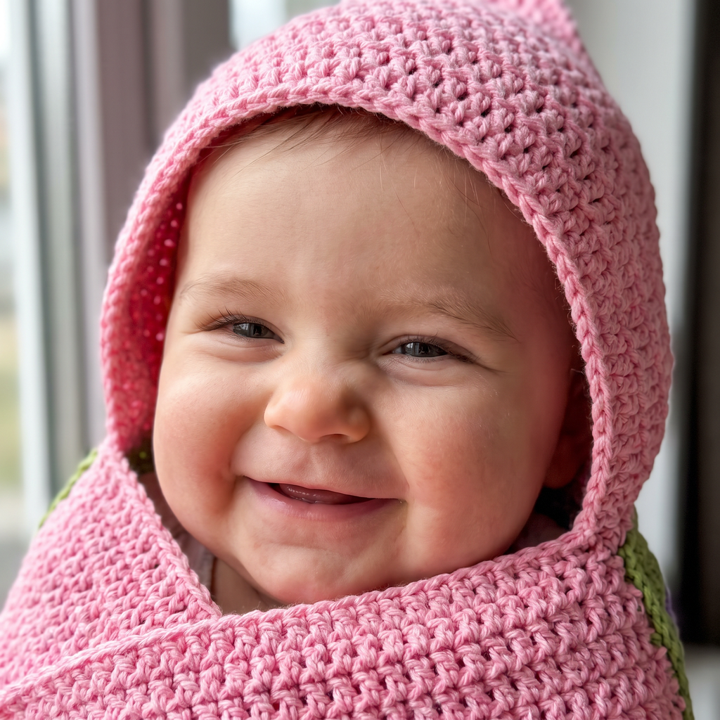 Crochet Pink Starfish Baby Star Wrap