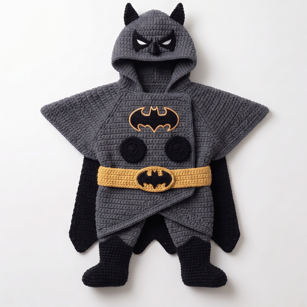 Crochet Night Bat Hero Baby Star Wrap