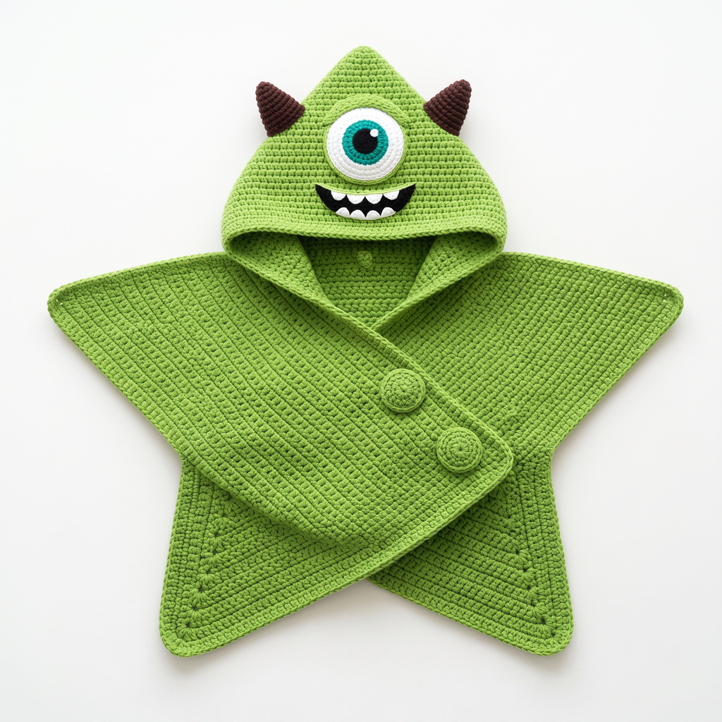 Crochet Green Monster Baby Star Wrap