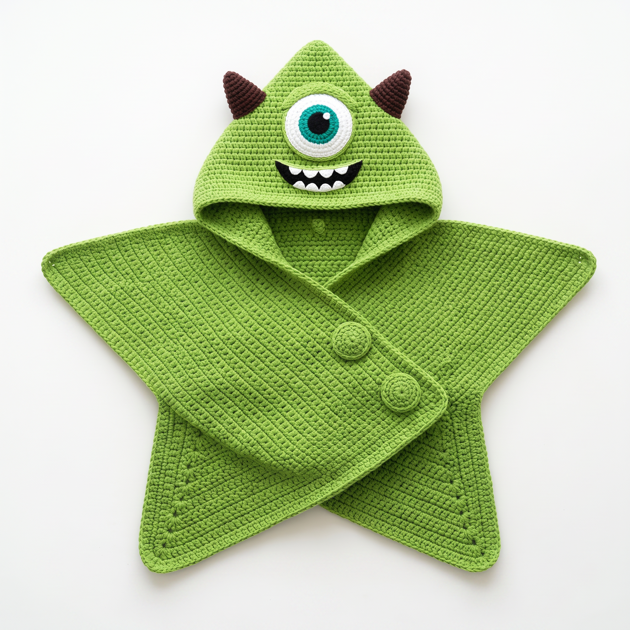 Crochet Green Monster Baby Star Wrap