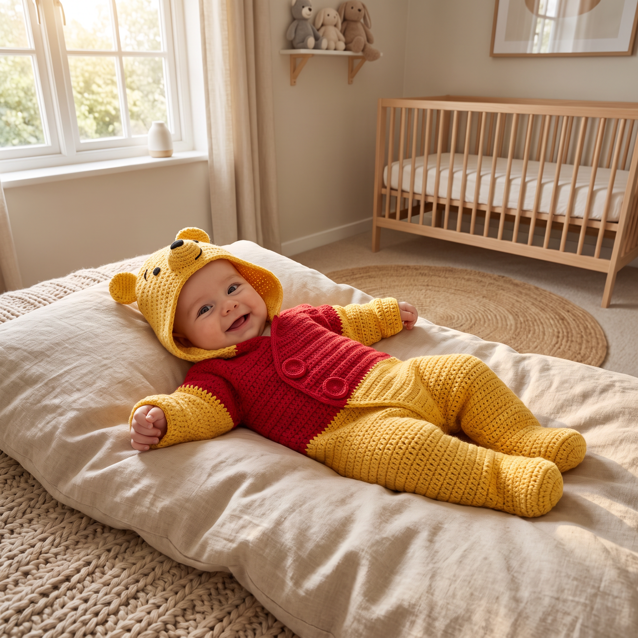Crochet Honey Bear Baby Star Wrap