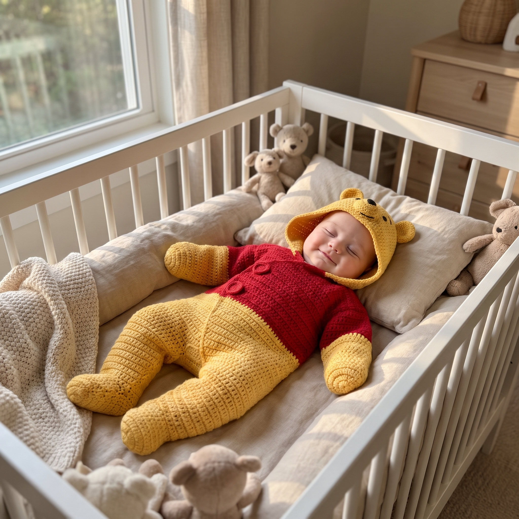 Crochet Honey Bear Baby Star Wrap
