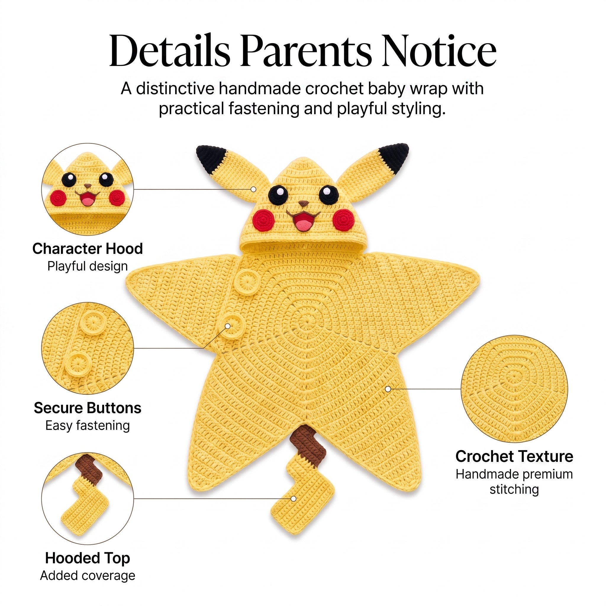 Materials — soft baby-friendly yarn