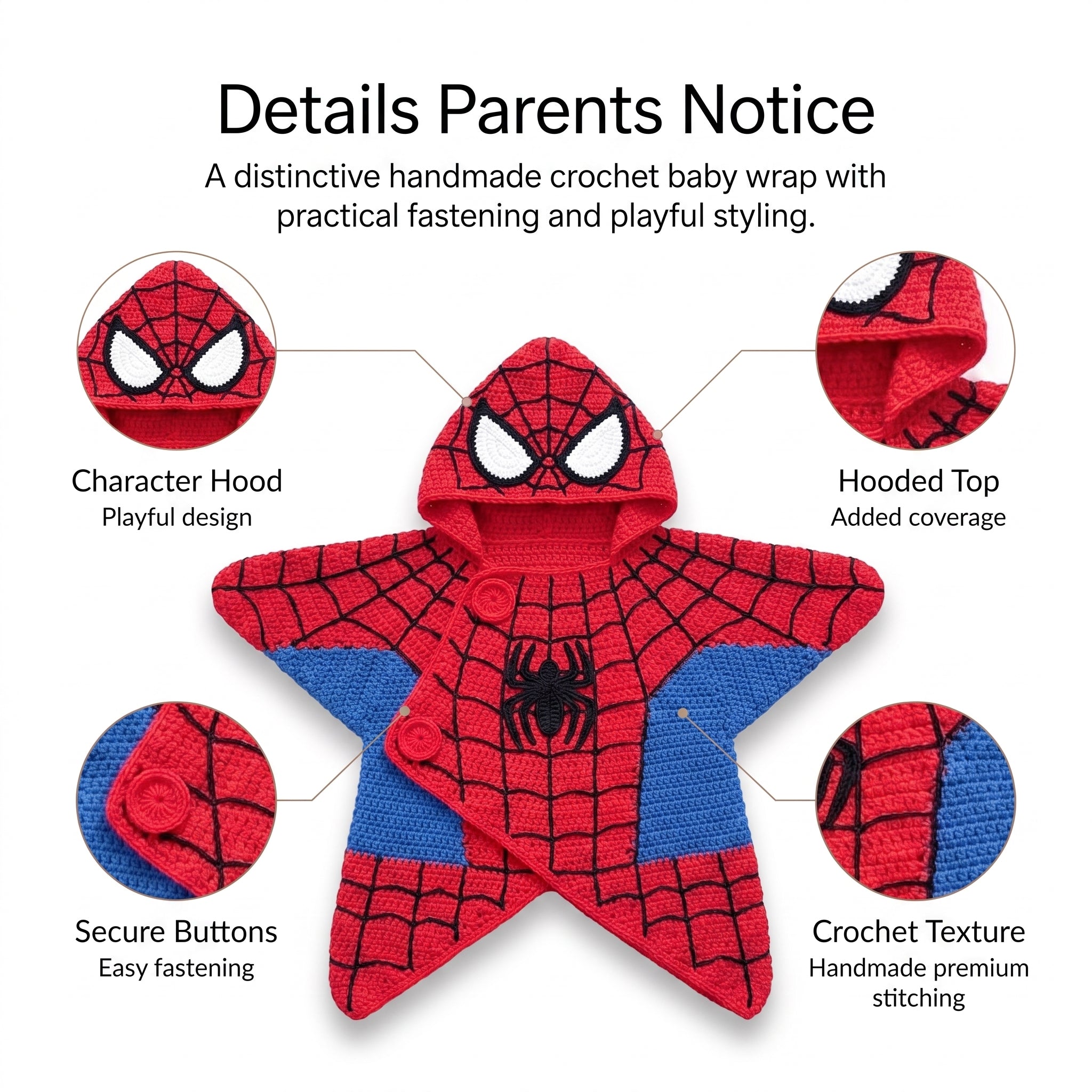 Materials — soft baby-friendly yarn